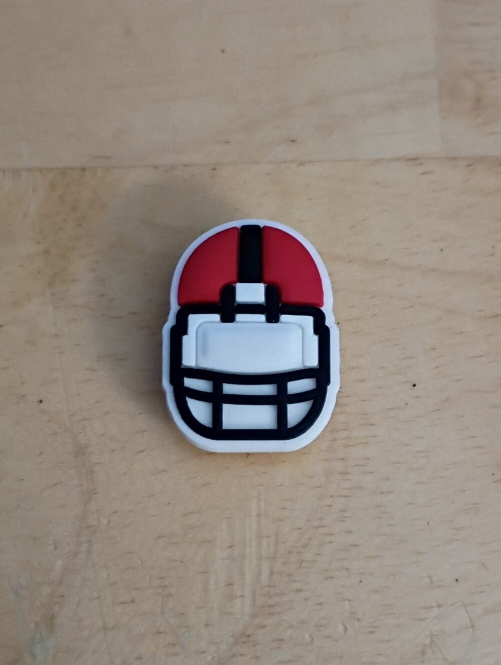 10 for $10 Jibbitz Croc Charms - Football Red Helmet 2 - Sports - New Shoe Charm